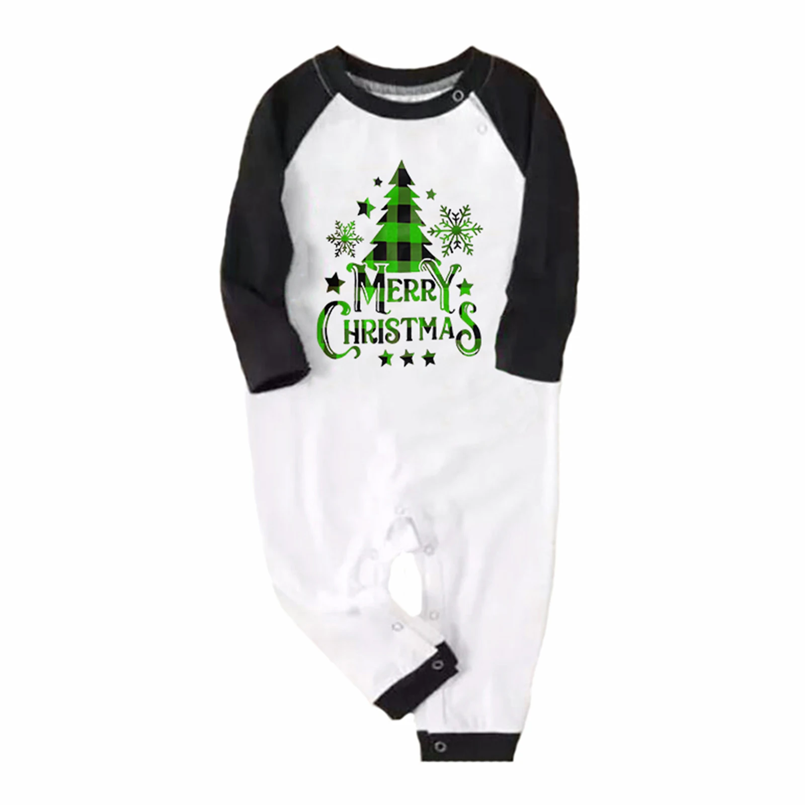 2023 Новый Семейный пижамный комплект с буквенным принтом в виде Рождественской елки, топы с круглым вырезом и длинными рукавами, Клетчатые Длинные брюки для родителей и детей 4