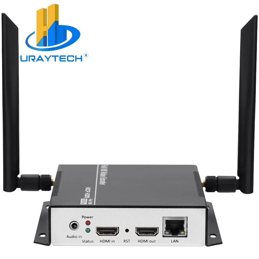 URay HEVC H.265 HDMI VideoTo SRT RTSP RTMP HTTP Потоковый Кодировщик Беспроводной H265 H.264 HD Video To IP Stream Encoder IPTV WiFi 1