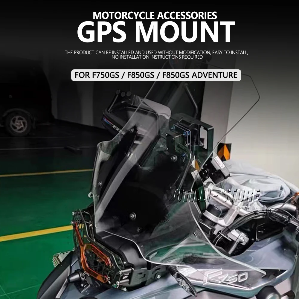 Подставка для лобового стекла мотоцикла, кронштейн для крепления GPS, кронштейн для мобильной навигационной панели GPS, Новинка для BMW F750GS F850GS Adventure 2018- 1