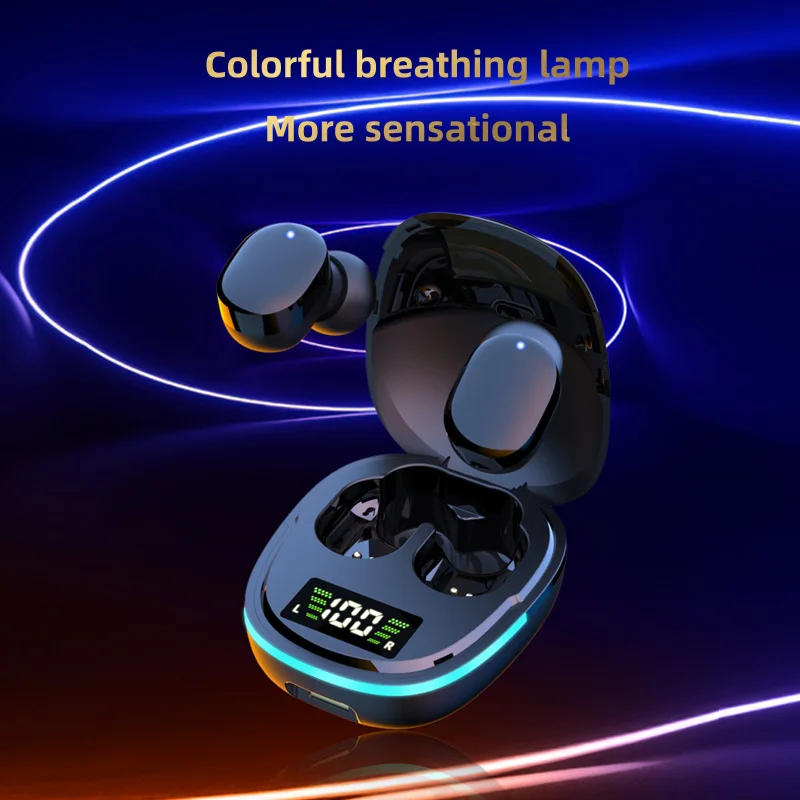 TWS Беспроводные Bluetooth Наушники Гарнитура Наушники со светодиодным дисплеем Fone Bluetooth 5.1 Шумоподавление Спортивные игровые наушники с микрофоном 2