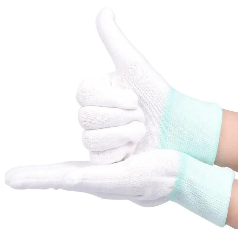6 пар садовых перчаток белые перчатки хлопчатобумажные садовые рабочие перчатки строительные деревообрабатывающие перчатки для рук бытовые 1