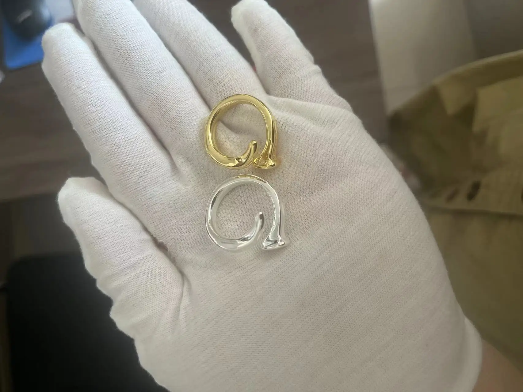 2022 Новое кольцо из бисера с покрытием из сплава нержавеющей стали 925 серебряного цвета Можно подарить женщинам Fit UNO оптом 2