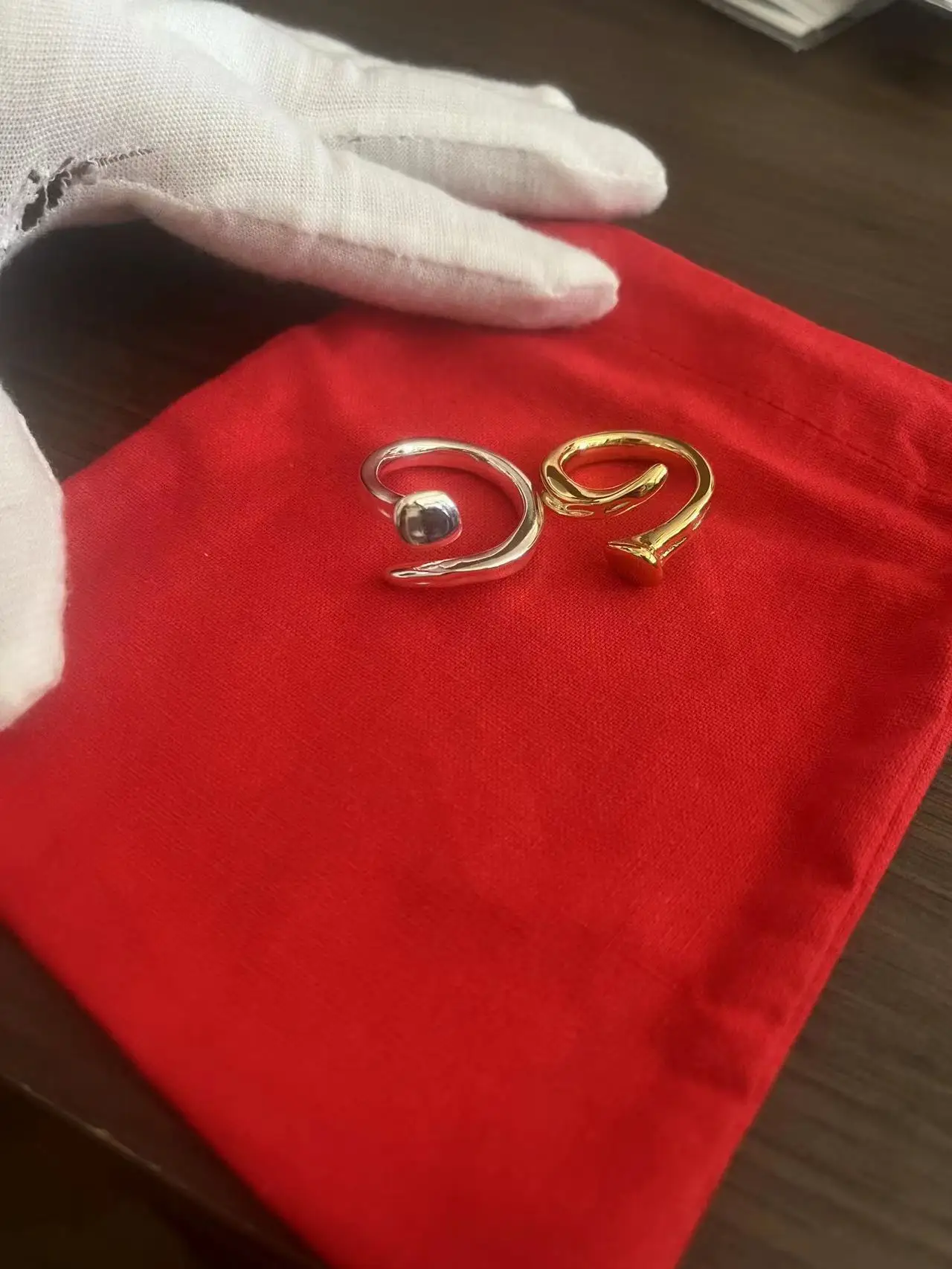 2022 Новое кольцо из бисера с покрытием из сплава нержавеющей стали 925 серебряного цвета Можно подарить женщинам Fit UNO оптом 3