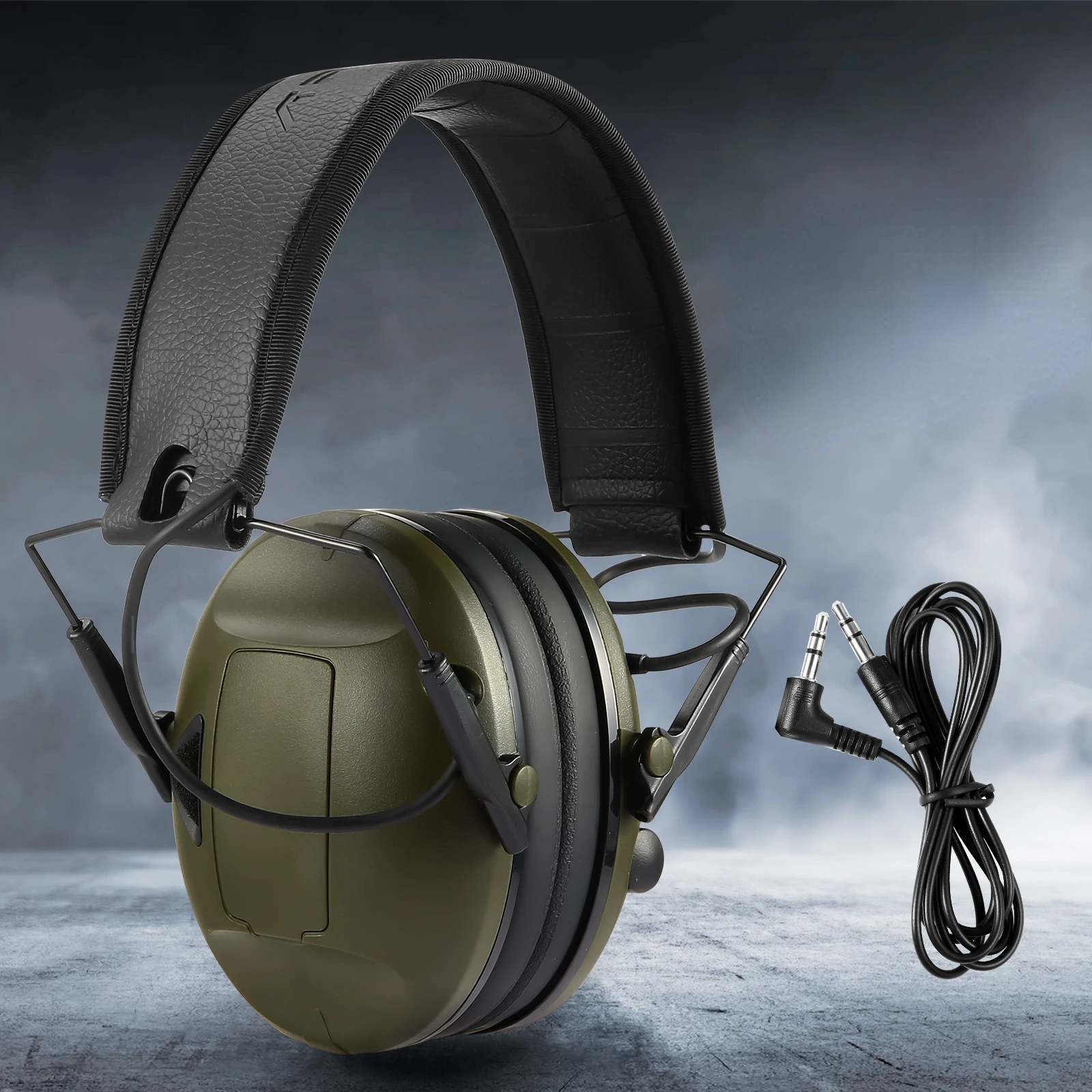 NRR21dB, тактические Охотничьи Электронные наушники для стрельбы, Гарнитура с защитой от шума, звукоусиление, Защита слуха, наушники 1