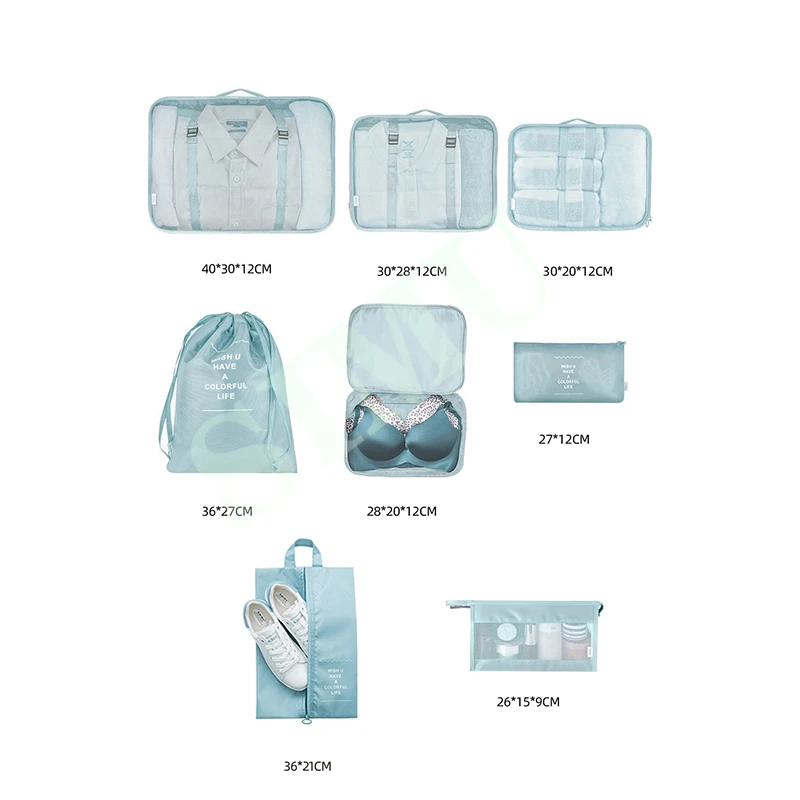 Дорожный Органайзер для хранения, Портативный Дорожный багаж, Классификация одежды для путешествий, Многофункциональная водонепроницаемая сумка для хранения 5