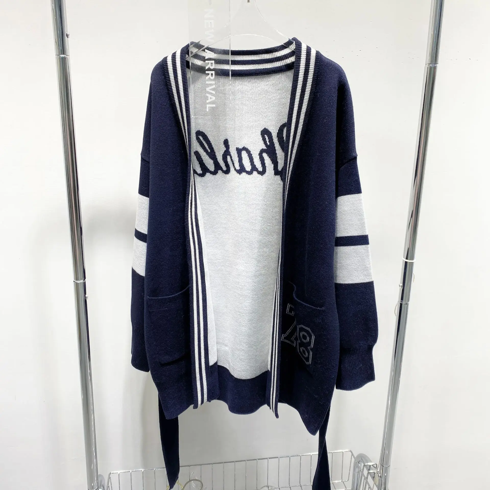 Высококачественный корейский модный свитер для колледжа, кардиган, топ с длинным рукавом 0