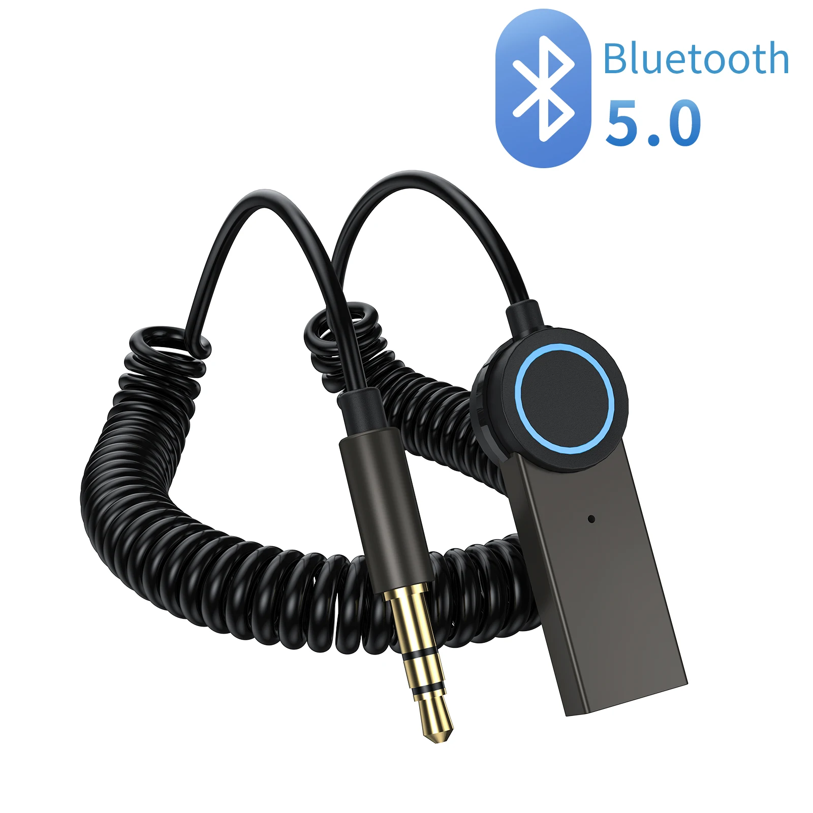 Suntaiho Bluetooth 5,0 Приемник 3,5 мм Разъем AUX Адаптер Громкой Связи Автомобильный Аудио Музыкальный Беспроводной Приемник для Автомобильного Bluetooth-Передатчика 0