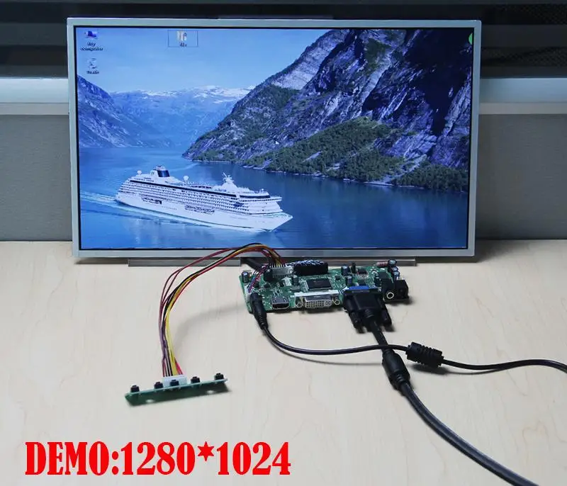 Комплект для B101AW06 40pin LCD LED M.NT68676 1024x600 Плата контроллера дисплея Панель управления экраном HDMI + DVI + VGA 10,1 