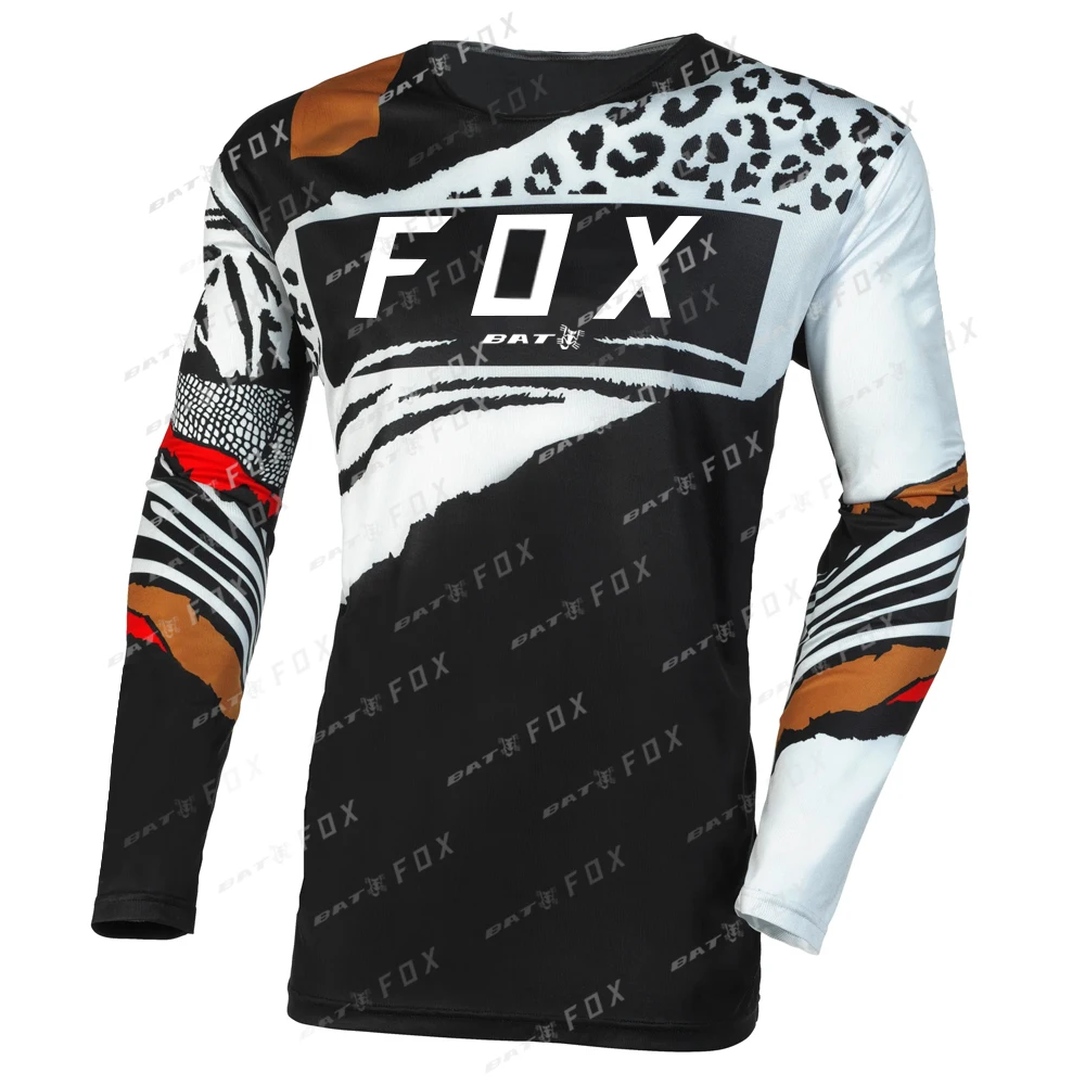 Мужская рубашка для мотокросса, джерси для скоростного спуска, Джерси для горных мотоциклов, Быстросохнущая дышащая джерси BATFOX MTB 3