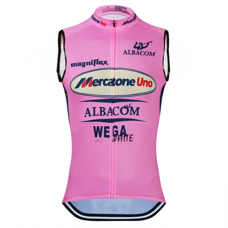 Marco Pantani Cycling Windvest Велосипедный Ветрозащитный Жилет Team Mercatone Uno Летний Ветрозащитный Жилет Duick-Сухая Ткань Ropa Ciclismo 0