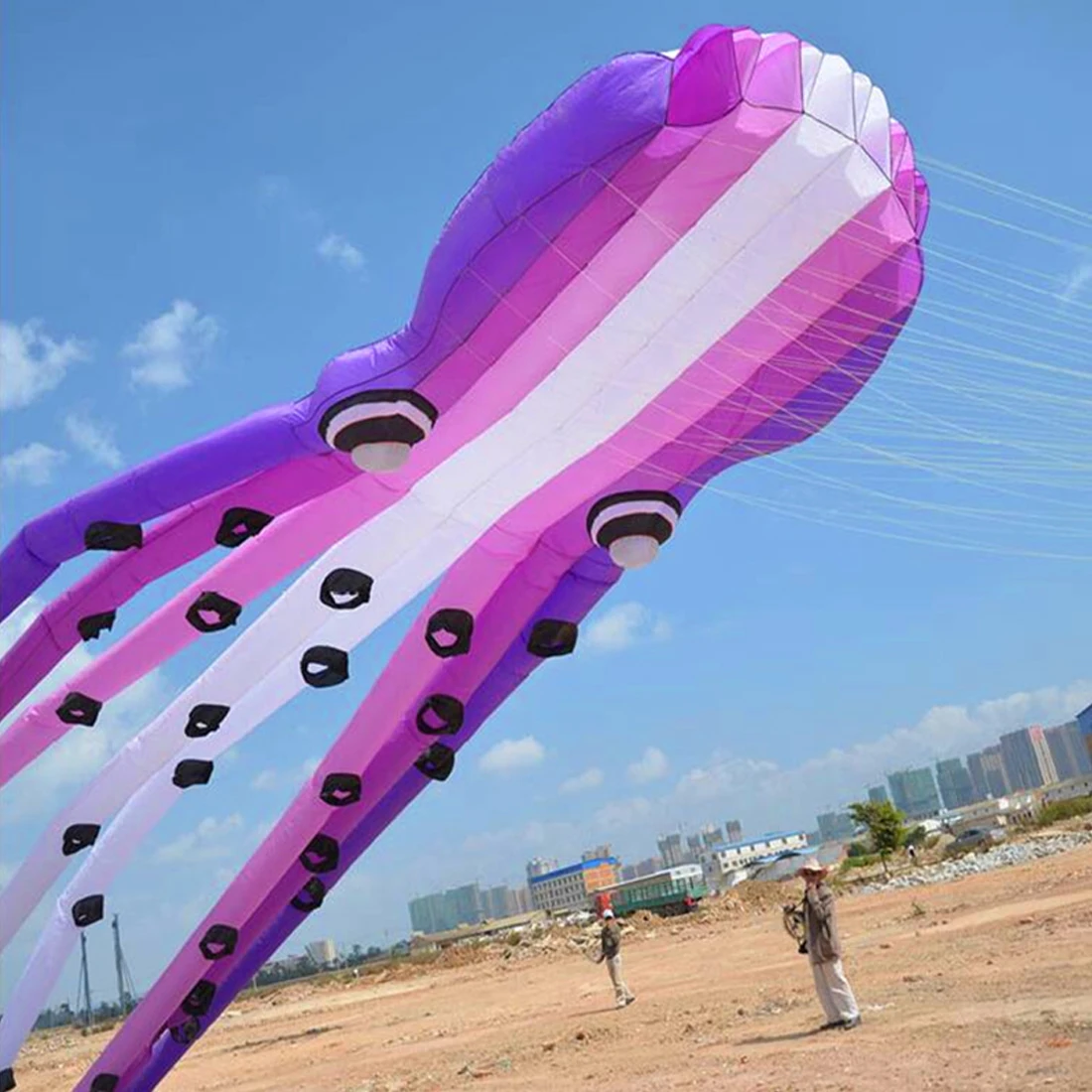 Воздушный змей с осьминогом длиной 9 км 15 м, Подвесной Мягкий Надувной воздушный змей для фестиваля воздушных змеев из полиэстера 30D Ripstop с сумкой 3