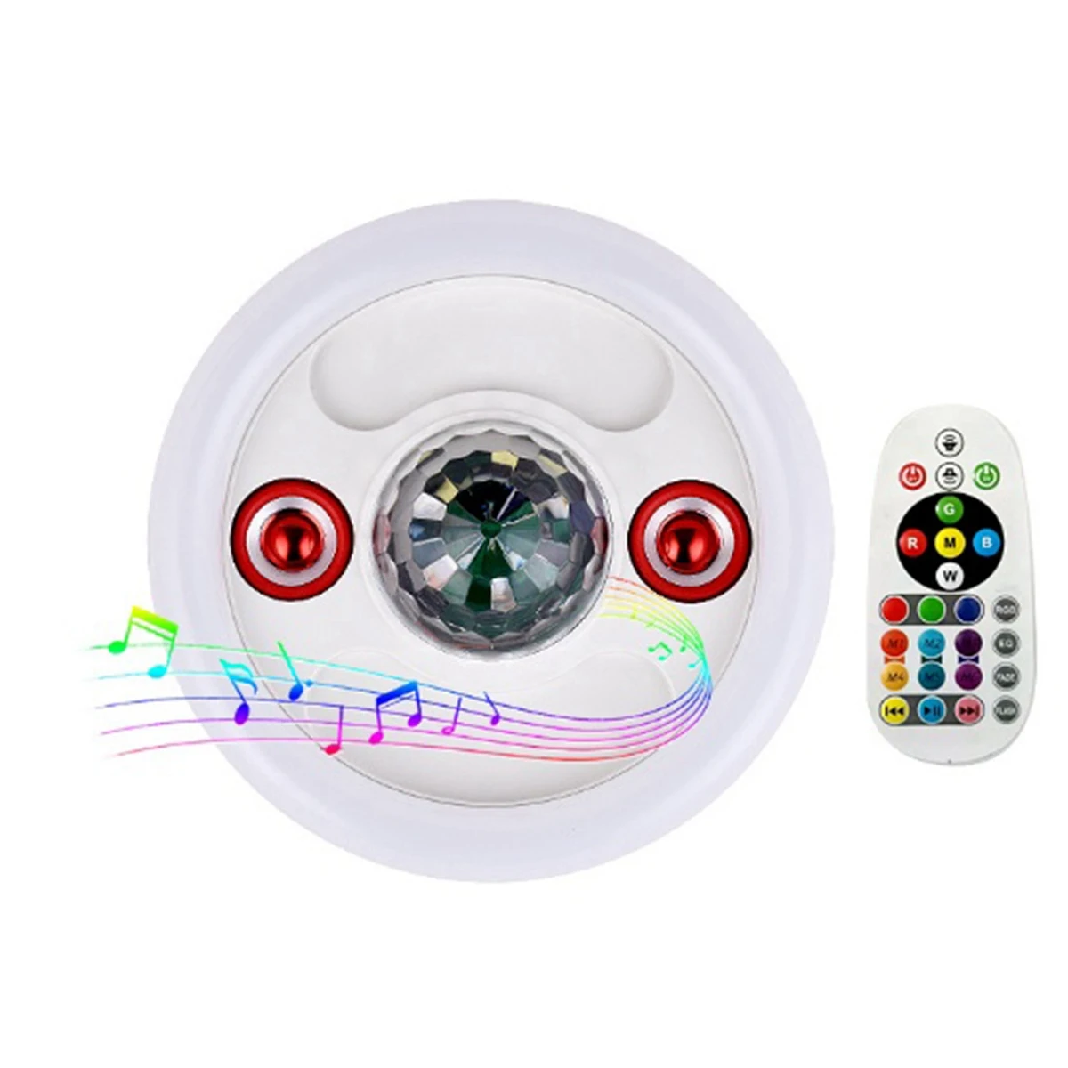 E27 Винт светодиодная красочная звуковая лампа RGB Интеллектуальный пульт дистанционного управления Музыка красочный свет 0
