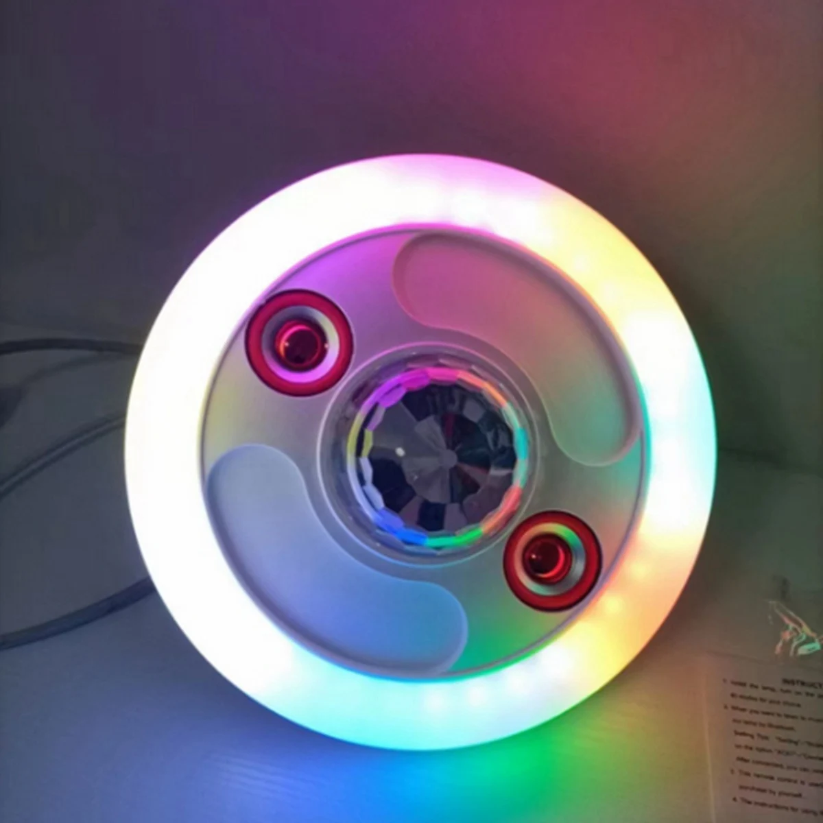 E27 Винт светодиодная красочная звуковая лампа RGB Интеллектуальный пульт дистанционного управления Музыка красочный свет 2
