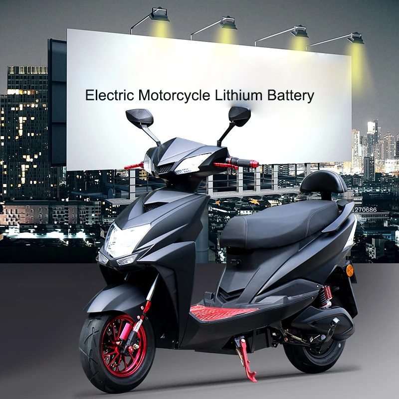 Электрический мотоцикл мощностью 1200 Вт, литиевая батарея 72V20A, радиус действия 65 км, мотоцикл для взрослых 3