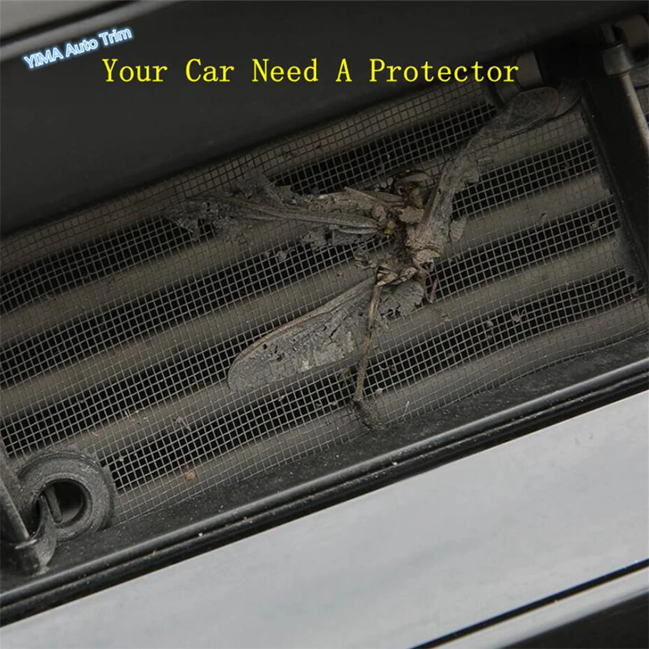 Автостайлинг Передняя лицевая решетка, вставка для Гриля, Сетка для защиты от насекомых, сетка для отделки, аксессуары, подходящие для Toyota 4Runner 2010-2019 5