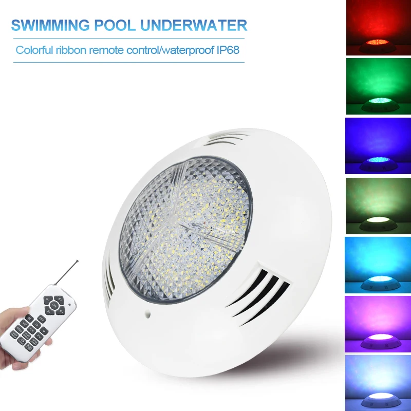 5 шт./лот, светодиодный светильник для бассейна IP68, водонепроницаемый подводный светильник ACDC12V, настенный светильник для бассейна с дистанционным управлением 2