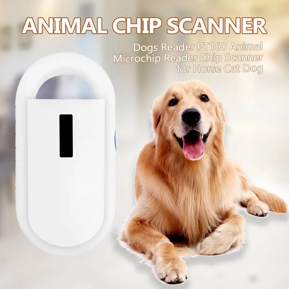 Считыватель микрочипов для собак Сканер чипов для Лошадей Кошек Собак OLED-дисплей Ручной Сканер микрочипов 4
