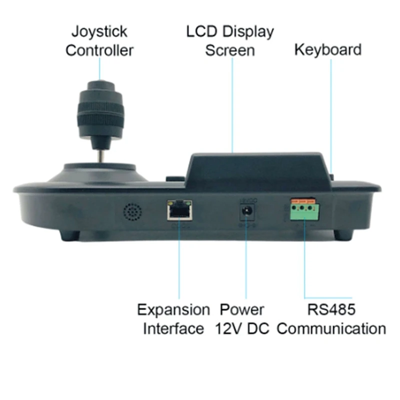JABS 3D Axis Джойстик CCTV Клавиатура Контроллер Клавиатура Для AHD Безопасности PTZ Скоростной Камеры Декодер DVR NVR Pelco RS485 2