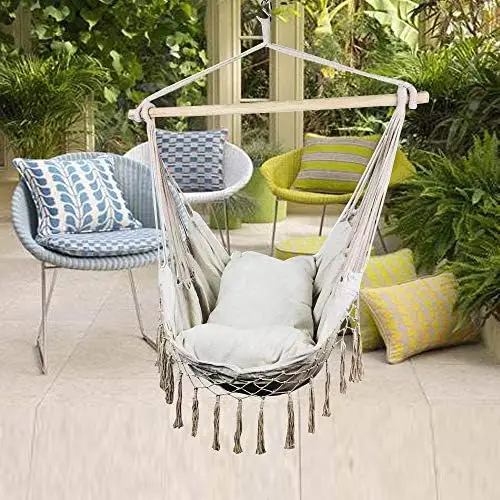 Потолочный стул-богемный подвесной качающийся гамак, кресло для отдыха, отдельно стоящее деревянное кресло для спальни снаружи, крыльцо на заднем дворе, т 1