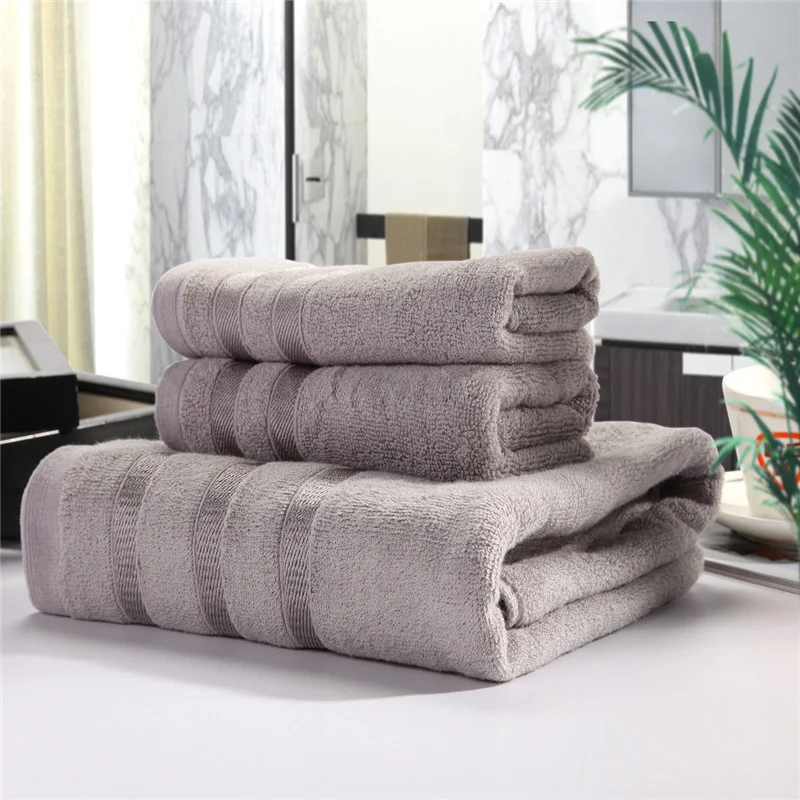 Банное полотенце из бамбукового волокна с чернилами, комплект из трех предметов 2