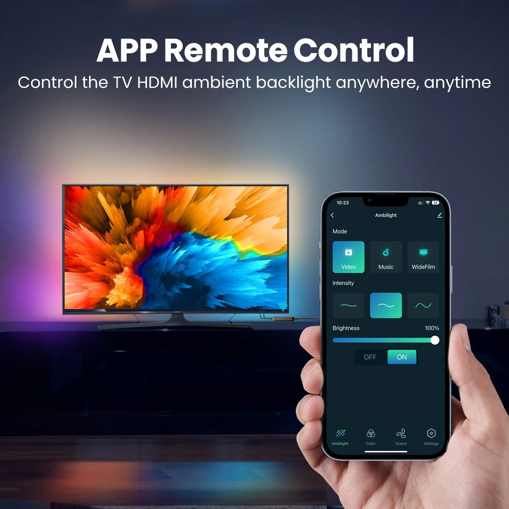 AVATTO Tuya WiFi Smart Ambient TV Светодиодная Подсветка Для Настольных ПК/Фоновое освещение музыкального экрана Работает Для Alexa Google Home 3