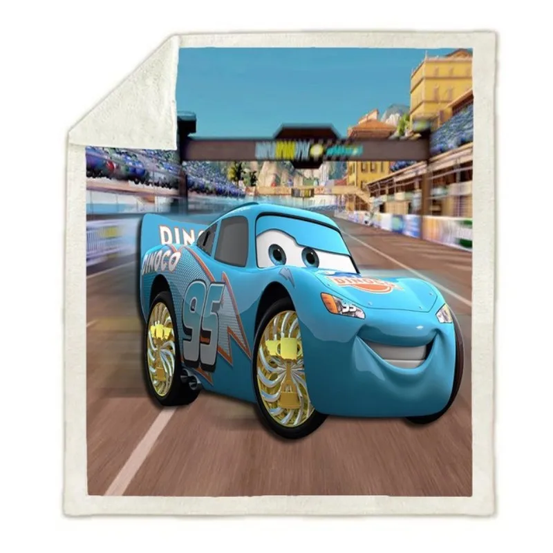 Домашний текстиль Disney Cars Lightning MC Queen 95 с рисунком автомобиля, Комфортное Мягкое плюшевое одеяло, Детское Постельное белье для дивана, прекрасный подарок 4