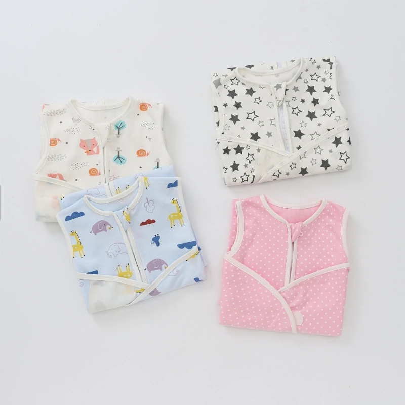 Детский Спальный мешок, Хлопчатобумажный комплект для пеленания новорожденных, одеяло + шляпа + перчатки, конверт на молнии, одеяло, Спальный мешок, подарок для душа новорожденного 2