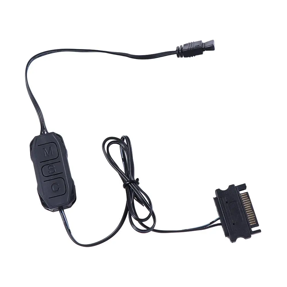 Источник питания AURA ARGB AR-1 RGB SATA, 3 контакта для SATA RGB контроллера, Мини-контроллер управления, кабель-концентратор, Адаптер 0