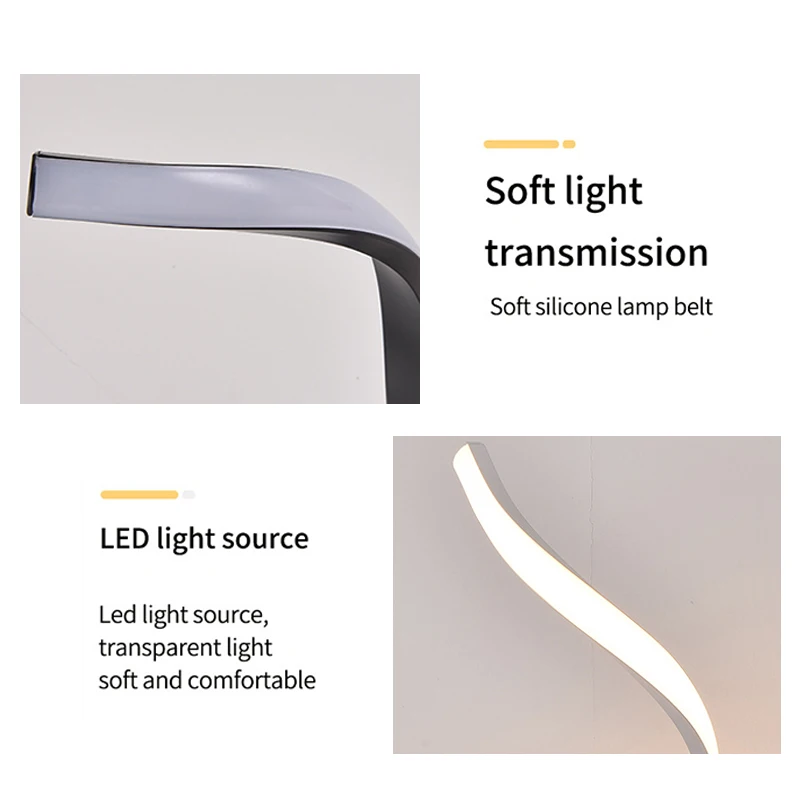 Современная настольная лампа RGB LED smart light, красочная креативная прикроватная лампа с регулируемой яркостью для спальни, декор отеля, атмосфера Tiktok, ночная подсветка 5