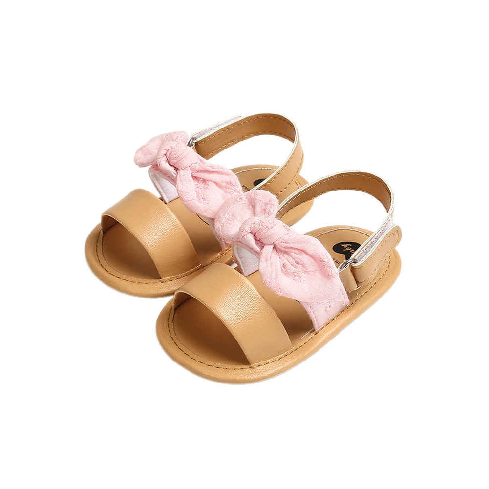 Новинка 2023 года, Летняя повседневная обувь для новорожденных детей, Летняя повседневная обувь для девочек с милым бантом, сандалии на нескользящей мягкой подошве, детская обувь, сандалии для мальчиков, детские сандалии 3