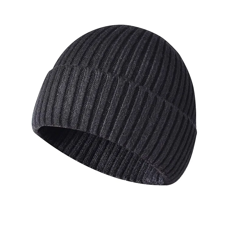 В наличии зимние вязаные шапки для мужчин и женщин, утолщенные термо-шерстяные шапки, холодная шапка Baotou, повседневный капюшон с фланцами белого цвета 1